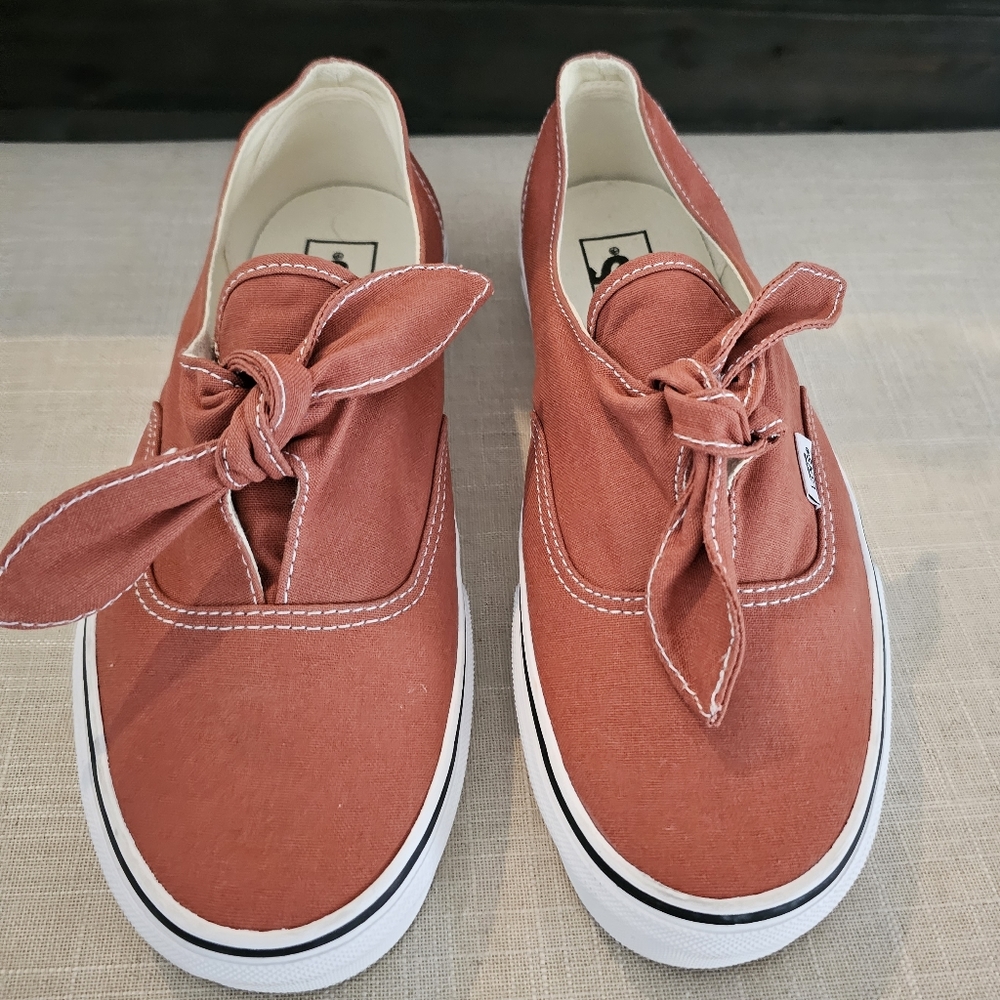 Vans Authentic Knotted Peach Color US Size 8 Men, Size 9 Women